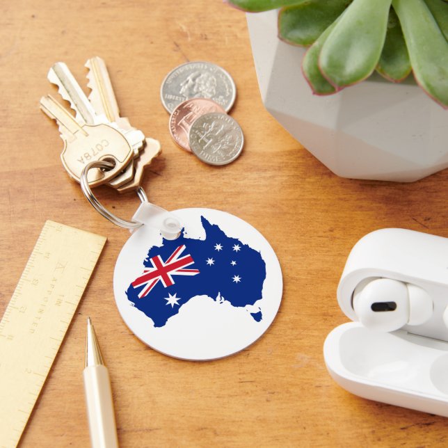 Australien flagga nyckelring (Skrivbord)