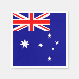 Australien Flagga Pappersservett