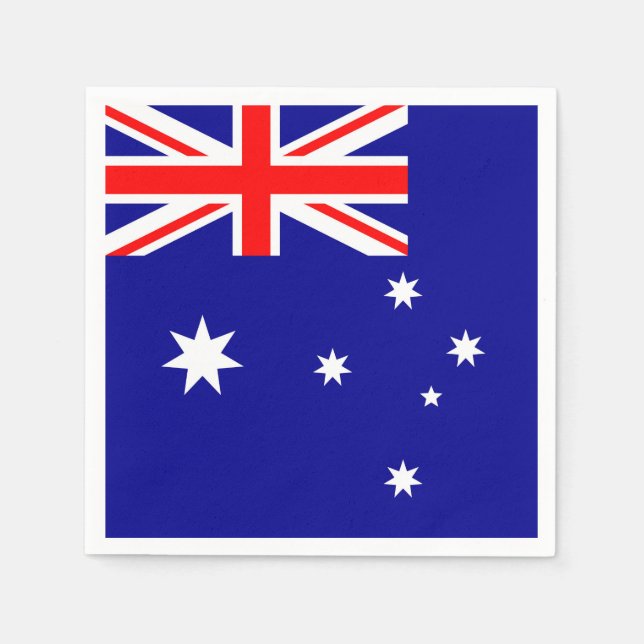 Australien Flagga Pappersservett (Framsidan)