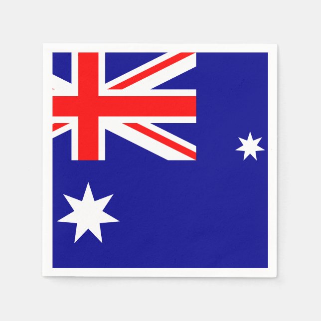Australien Flagga Pappersservett (Framsidan)