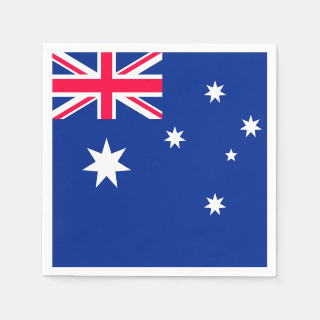 Australien Flagga Pappersservett (Framsidan)