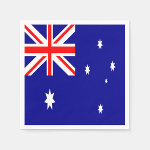 Australien Flagga Pappersservett
