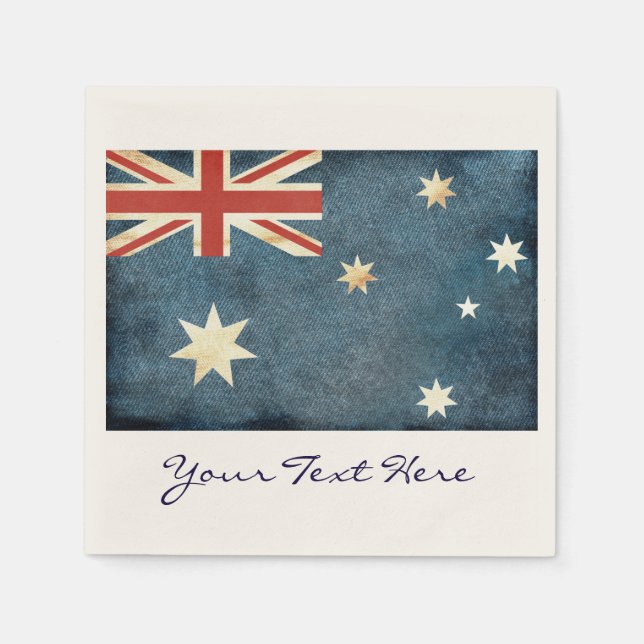 Australien Flagga Party Napkins Pappersservett (Framsidan)