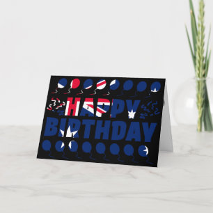 Australien Flagga Patriotic Birthday Kort