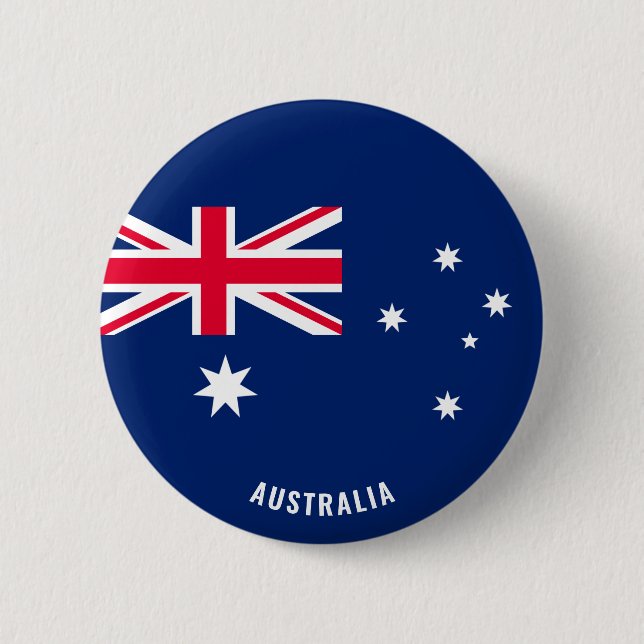 Australien Flagga Patriotic Knapp (Framsida)