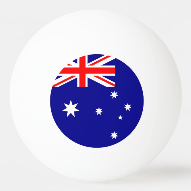 Australien Flagga Pingisboll (Framsidan)