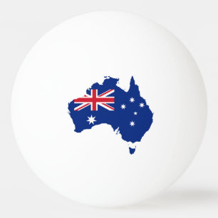Australien flagga pingisboll