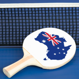 Australien flagga pingisracket