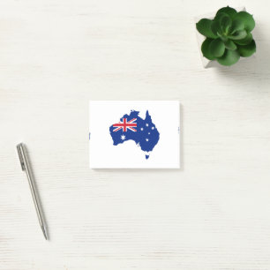 Australien flagga post-it block