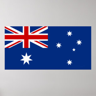Australien flagga poster