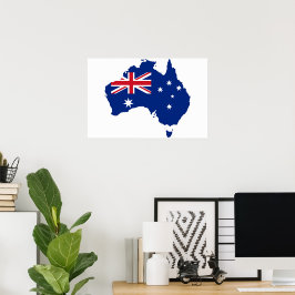 Australien flagga poster