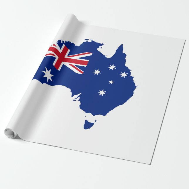 Australien flagga presentpapper (Utrullad)