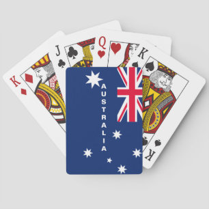 Australien flagga som leker kort kortlek