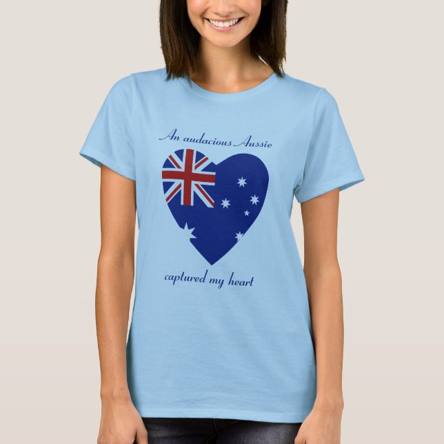 Australien Flagga Söt T-Shirt (Framsida)