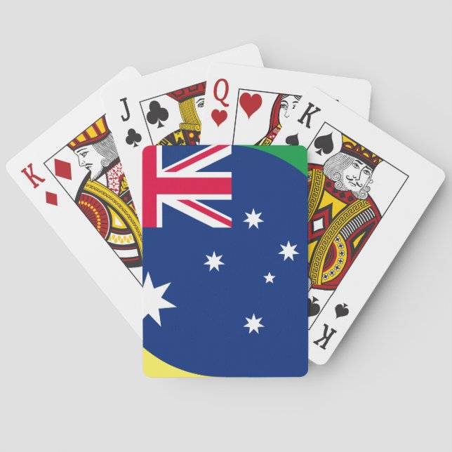 AUSTRALIEN FLAGGA SPELKORT (Baksidan)