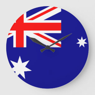 Australien flagga stor klocka