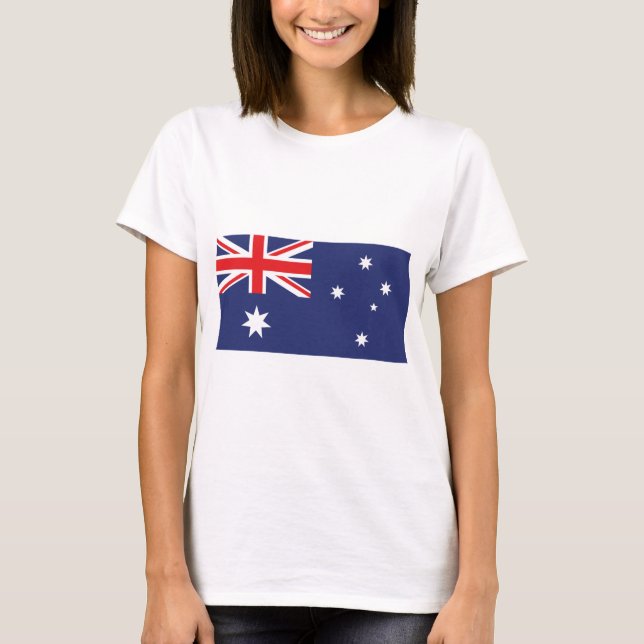 Australien Flagga T Shirt (Framsida)