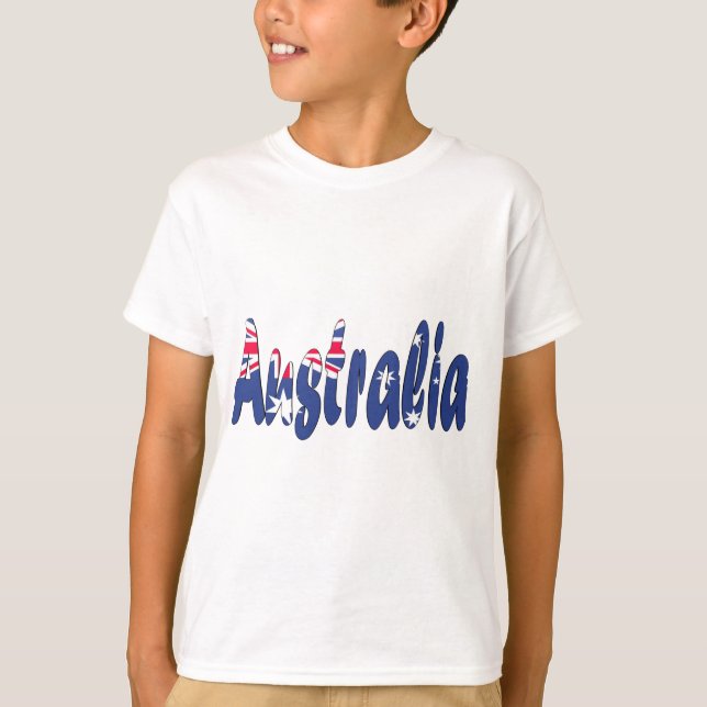 Australien flagga t shirt (Framsida)
