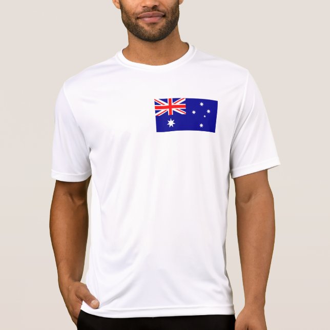 Australien Flagga T Shirt (Framsida)