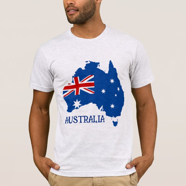 Australien flagga t shirt (Framsida)