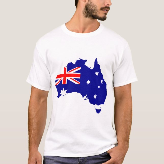 australien-flagga t shirt (Framsida)