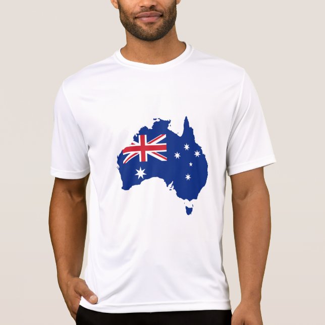 Australien flagga t shirt (Framsida)