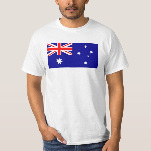 Australien Flagga T Shirt (Framsida)