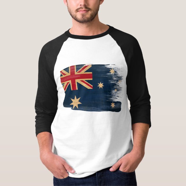 Australien flagga t shirt (Framsida)