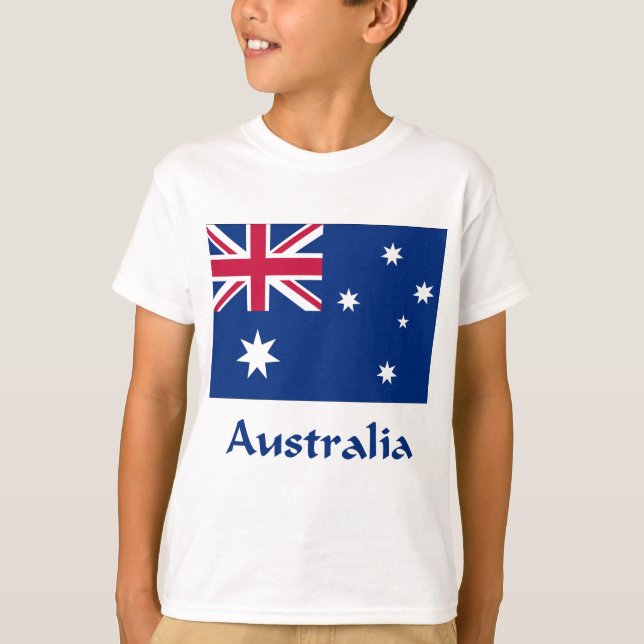 Australien flagga t-shirt (Framsida)