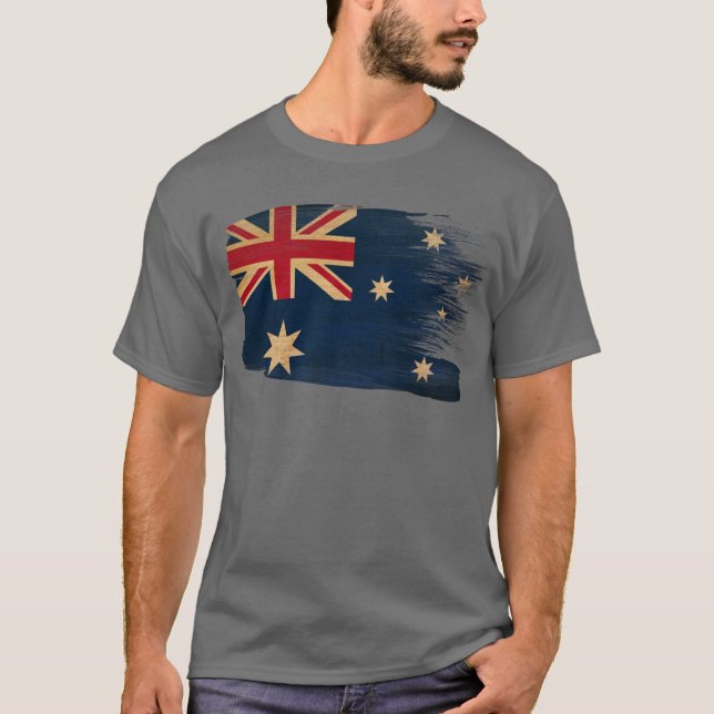 Australien flagga t shirt (Framsida)