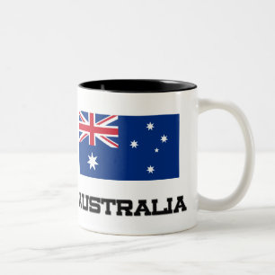 Australien flagga Två-Tonad mugg
