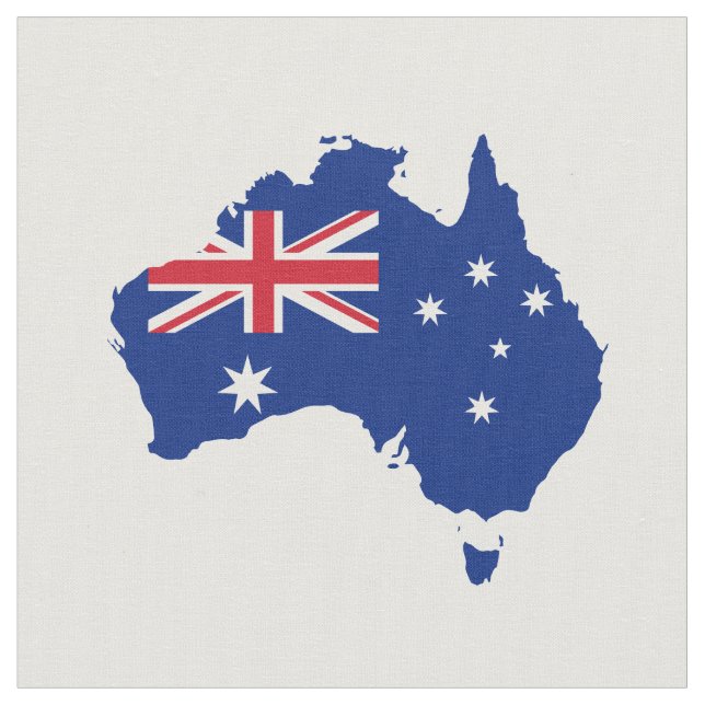 Australien flagga tyg (Närbild)
