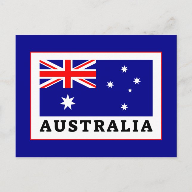 Australien Flagga Vykort (Framsida)