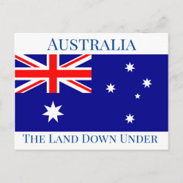 Australien Flagga Vykort