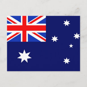 Australien flagga vykort