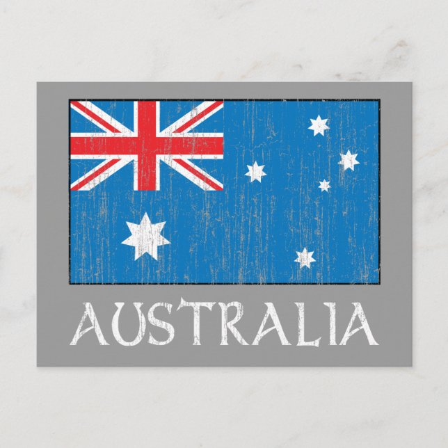 Australien Flagga Vykort (Framsida)