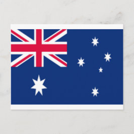 Australien Flagga Vykort