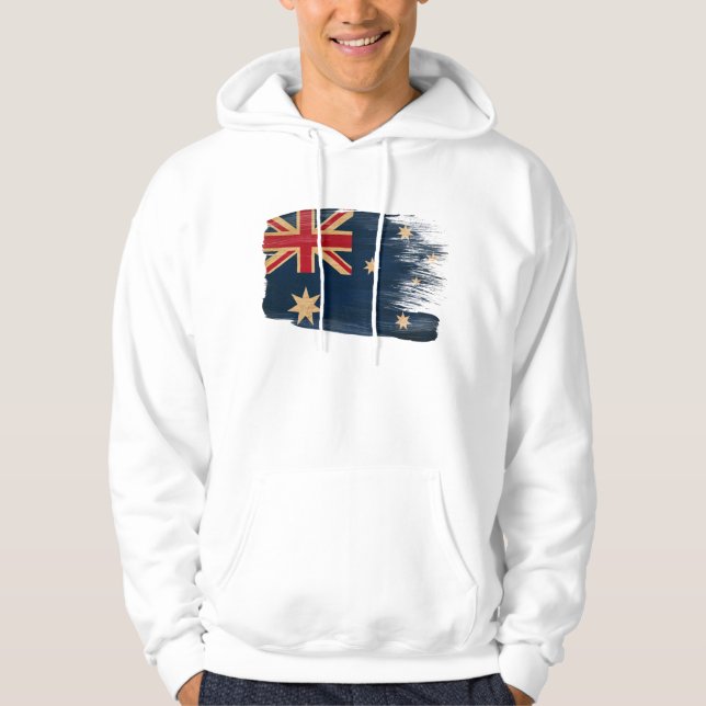Australien flaggaHoodie Hoodie (Framsida)