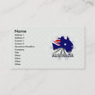 Australien flaggakarta 2,0 visitkort