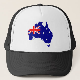 Australien flaggakarta keps