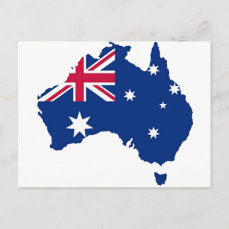 Australien Flagge Australia Stil Design Vykort