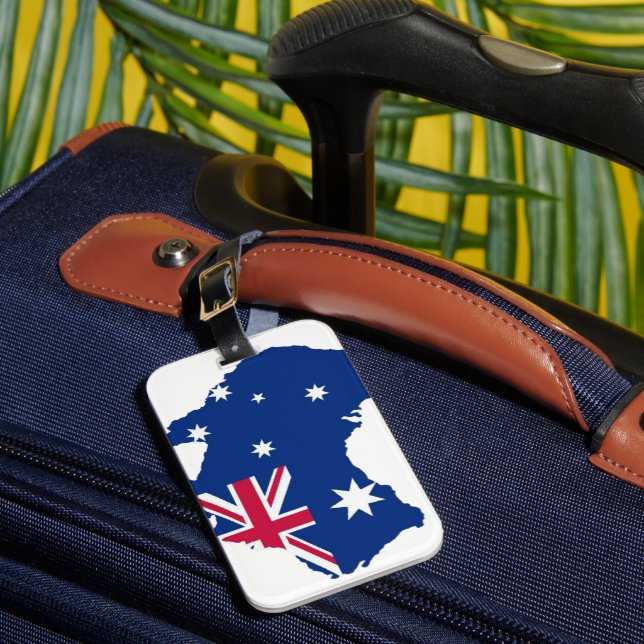 Australien Flagge Australia Style Design Bagagebricka (Framsida Insitu 1)
