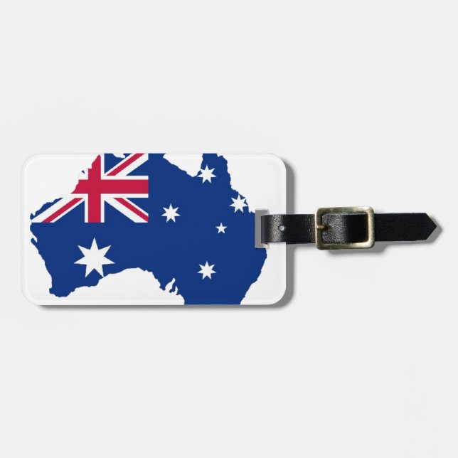 Australien Flagge Australia Style Design Bagagebricka (Horisontell Framsida)