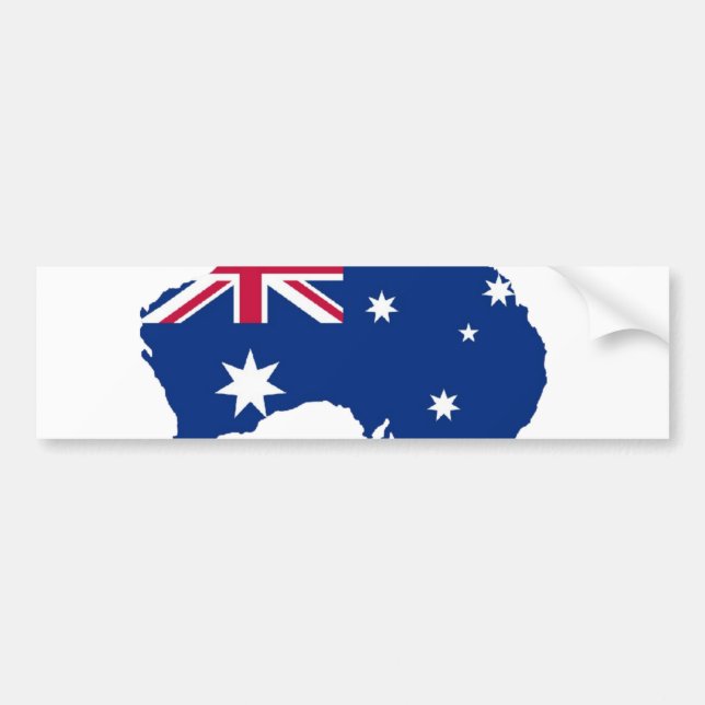 Australien Flagge Australia Style Design Bildekal (Framsidan)