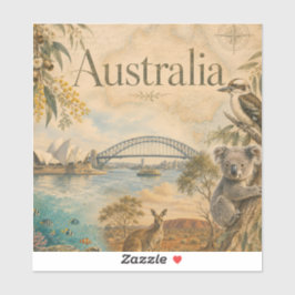 Australien för älskare av Australien  Klistermärken
