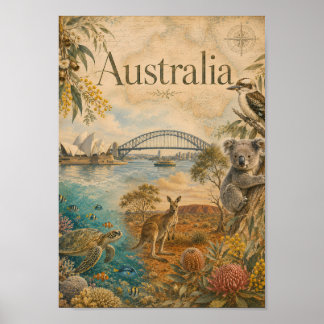 Australien för Australien-älskare Poster