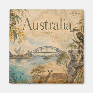 Australien för Australienälskare Magnet