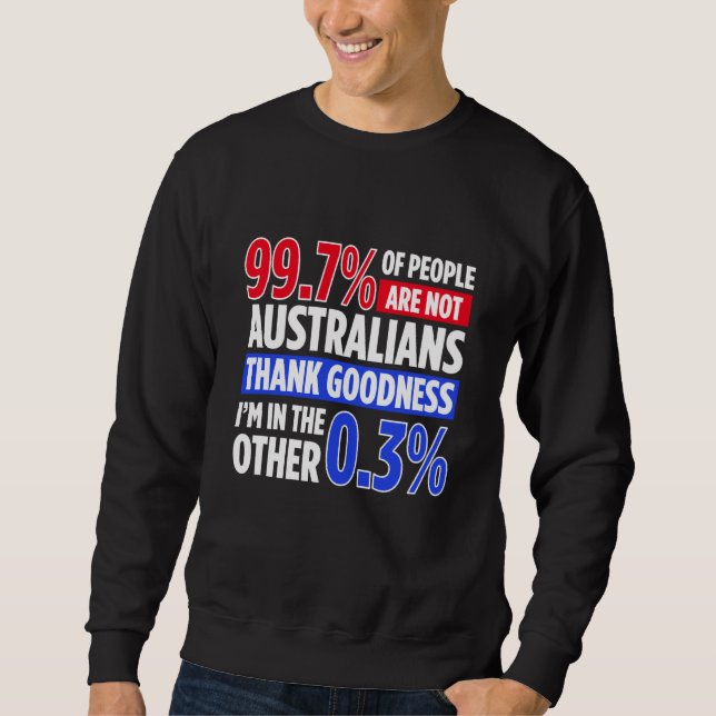 Australien För Stolt Australiensisk Aussie Austral Lång Ärmad Tröja (Framsida)