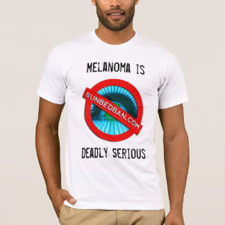 Australien för Sunbedban melanomtålmodig service T T-shirt