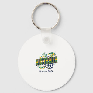 Australien Fotboll 2026 Fotboll Fet Land Typografi Nyckelring